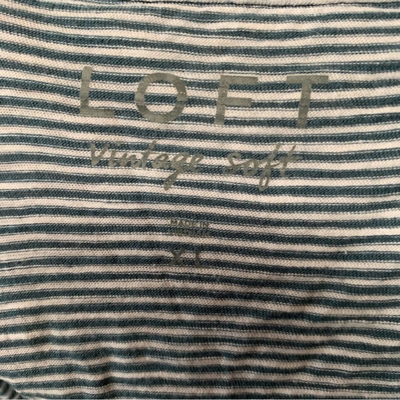 LOFT Vintage Soft Striped Top - Picture 4 of 5